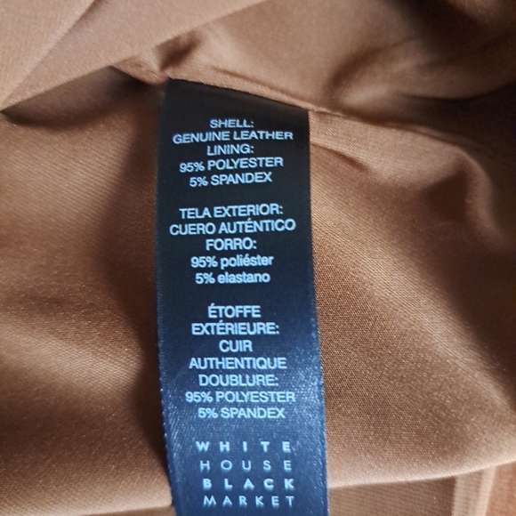 WHBM genuine suede sleeveless bodice top rich Cognac Rust Size 16 - Picture 8 of 8